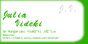 julia videki business card